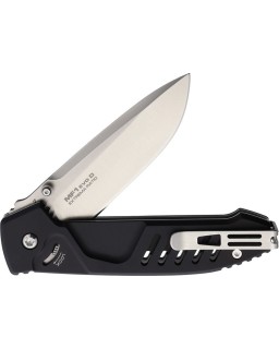 Extrema Ratio MF1 EVO D M390 stainless steel stonewash finish blade black aluminium handle Linerlock