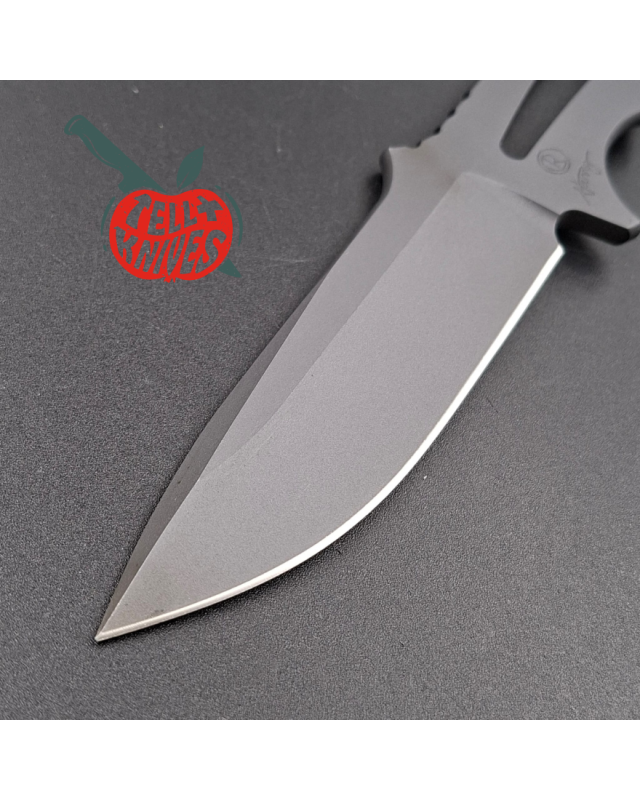 Chris Reeve 2008 Professional Soldier S30V stainless steel skeleton grey cerakote coated fixed blade