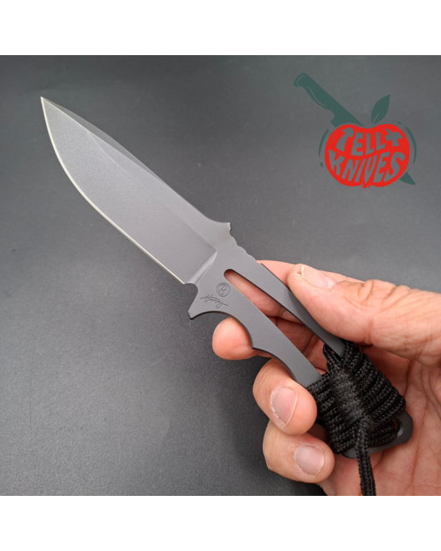 Chris Reeve 2008 Professional Soldier S30V stainless steel skeleton grey cerakote coated fixed blade
