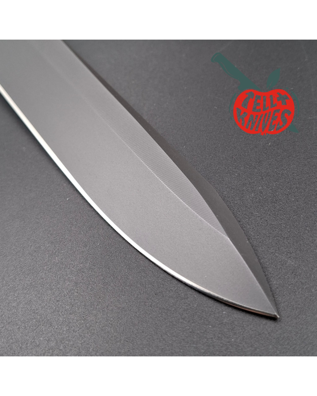 Chris Reeve 1996 Project 1 D2 tool steel grey cerakote coated fixed blade leather sheath and tactical sheath