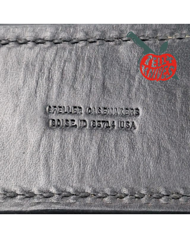 Chris Reeve 1996 Project 1 D2 tool steel grey cerakote coated fixed blade leather sheath and tactical sheath