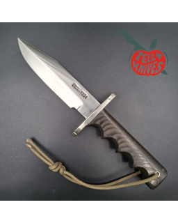 Randall Made Knives Vintage 80ies Model 15 Airman forged stainless steel green micarta four fingers grip handle nickel s