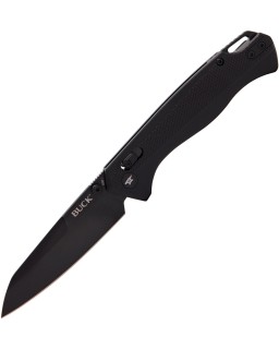 Buck Ferrox Crossbar Lock Black PVD D2 Steel Blade Black Aluminium Handle