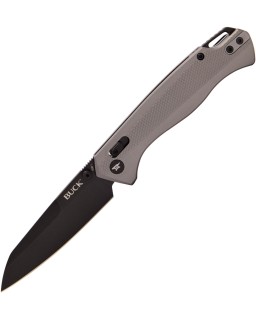 Buck Ferrox Crossbar Lock Black PVD D2 Steel Blade Gray Aluminium Handle
