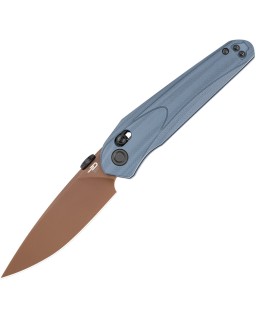 Bestech Mothus Crossbar Lock Black PVD 14C28N Sandvik Steel Blade Blue-Gray G10 Handle