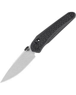 Bestech Mothus Crossbar Lock Stonewash 14C28N Sandvik Steel Blade Black G10 Handle