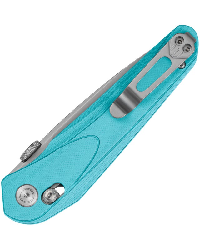 Bestech Mothus Crossbar Lock Bead Blast 14C28N Sandvik Steel Blade Light Blue G10 Handle