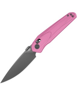 Bestech Mothus Crossbar Lock Black PVD 14C28N Sandvik Steel Blade Pink G10 Handle