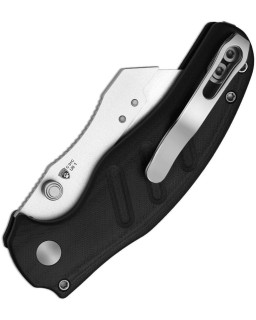 Kizer C01C Uti 1 Button Lock 5Cr15MoV Steel Blade Black G10 Handle