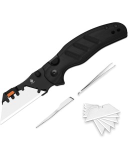 Kizer C01C Uti 2 Button Lock 5Cr15MoV Steel Blade Black G10 Handle
