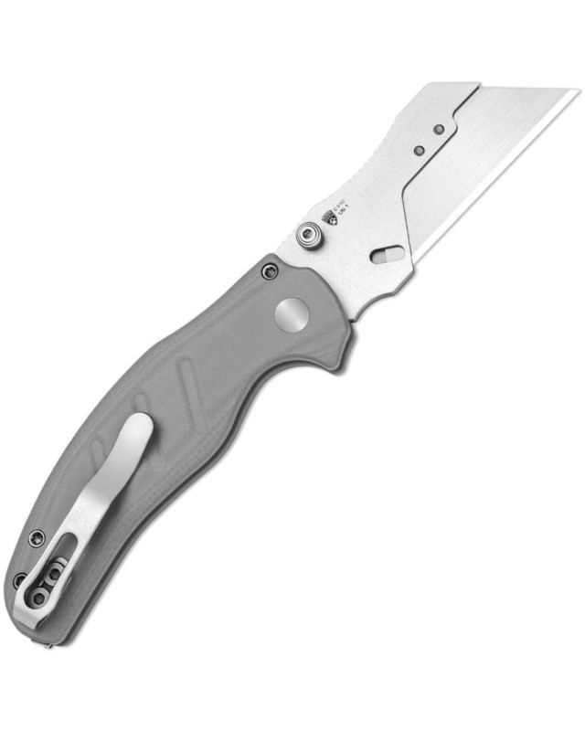 Kizer C01C Uti 1 Button Lock 5Cr15MoV Steel Blade Gray G10 Handle
