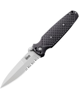 Hardcore Hardware HHA Covert 01 Linerlock Bead Blast CPM S35VN Black Textured G10 Handle