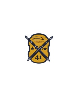 EK Knives Patch 80mm PVC black and yellow