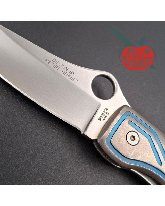 Spyderco Solingen 1998-99 C53 Peter Herbst 440C stainless steel blade titanium handle linerlock