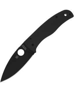 Spyderco Bodacious S30V stainless steel blade black oxide finish Compression Lock Black G10 handle