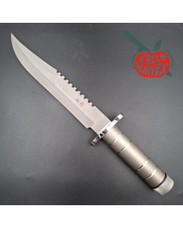 AL MAR Knives Prototype SF-10 Survivar military wood box AUS6 stainless steel tubular handle