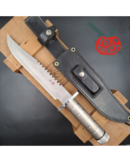 AL MAR Knives Prototype SF-10 Survivar military wood box AUS6 stainless steel tubular handle