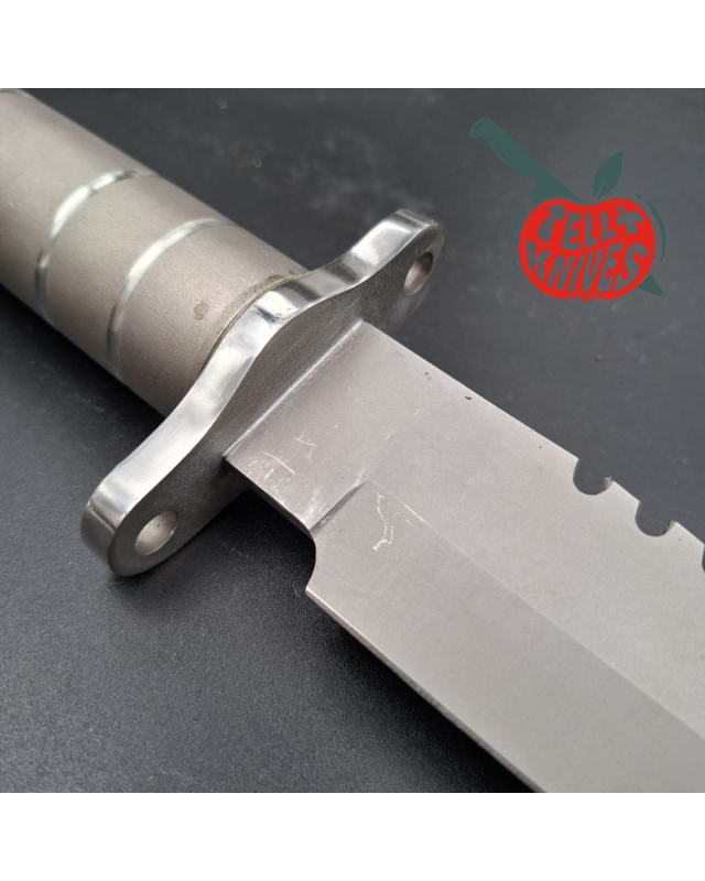 AL MAR Knives Prototype SF-10 Survivar military wood box AUS6 stainless steel tubular handle