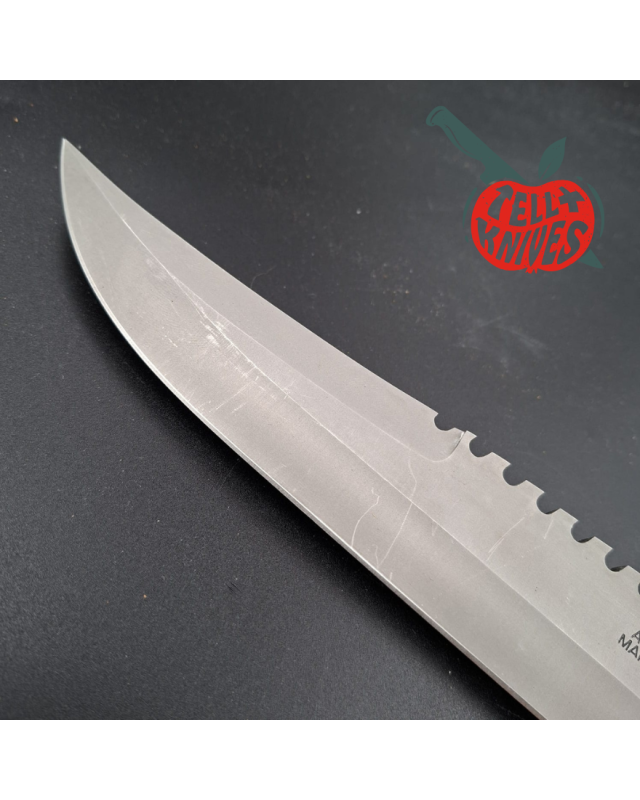 AL MAR Knives Prototype SF-10 Survivar military wood box AUS6 stainless steel tubular handle