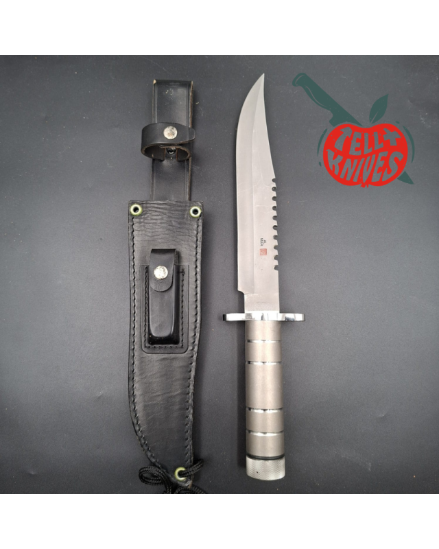 AL MAR Knives Prototype SF-10 Survivar military wood box AUS6 stainless steel tubular handle