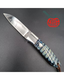 Yaroslav Custom Knives full tang M390 steel miror finish petrified Mammoth tooth handle
