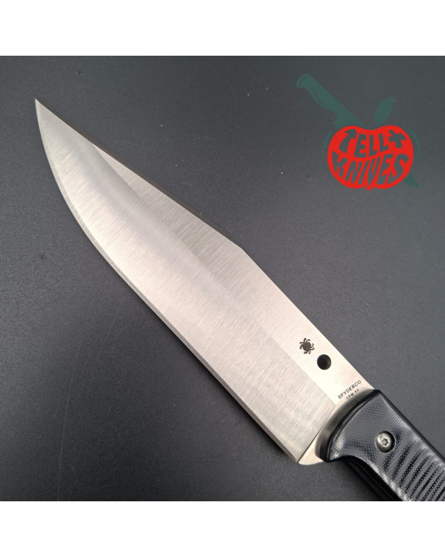 Spyderco Province full tang CPM 4V stainless steel fixed blade G10 handle black leather handle SPFB45GP