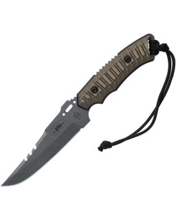 TOPS Knives Storm Rider USA 250th Anniversary Edition 1095HC steel grey coated blade black tan G10 handle