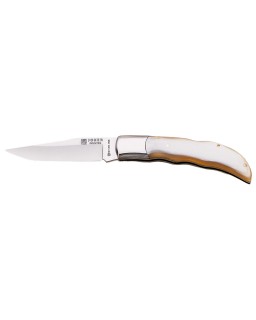 JOKER Pointer folding knife 1.4116 MoVa tool steel blade bull horn handle lockback