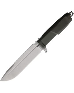 Extrema Ratio DMP fixed blade Bohler N690 steel stonewash finish Ranger green Forprene handle Green nylon MOLLE compatib