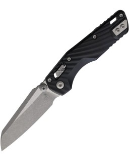 Microtech MSI Mini Apocalyptic finish M390MK steel fluted black G10 handle