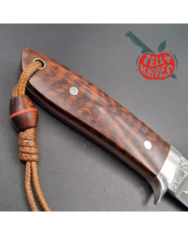 Yaroslav Custom Knives Loveless Hunter Tribute VG-10 Core laminate steel Snakewood handle