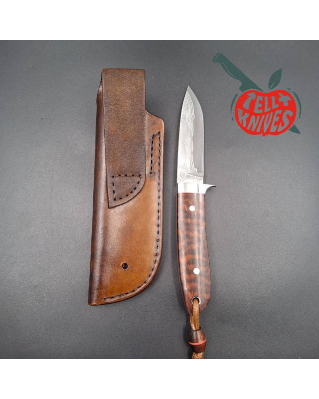 Yaroslav Custom Knives Loveless Hunter Tribute VG-10 Core laminate steel Snakewood handle