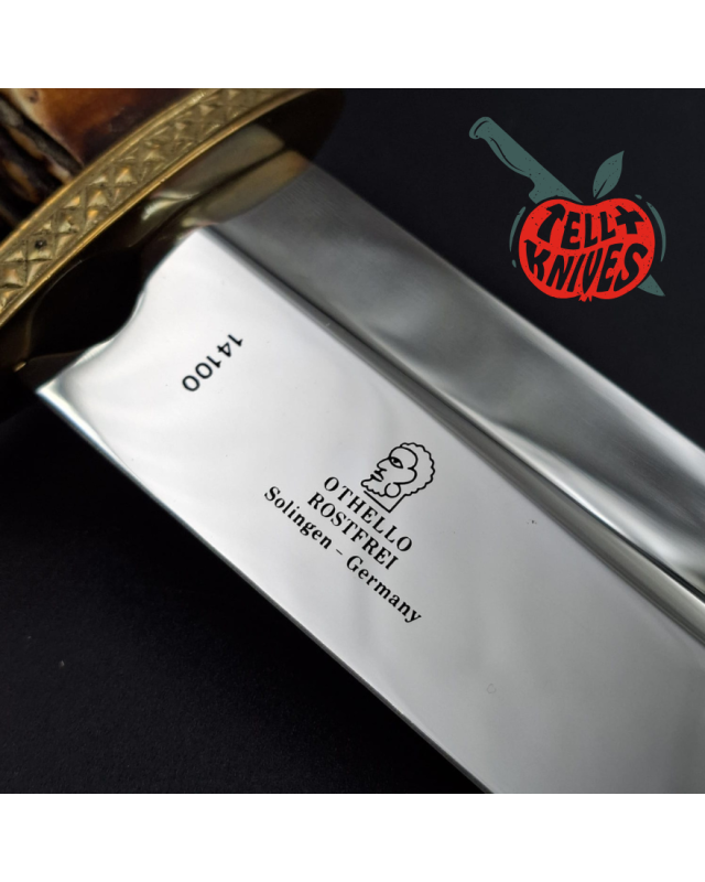 Anton Wingen Jr. 1988 100th Anniversary Limited Edition Mirror polished blade Crown stag handle