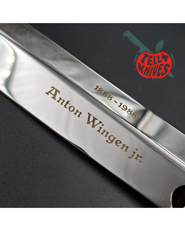 Anton Wingen Jr. 1988 100th Anniversary Limited Edition Mirror polished blade Crown stag handle