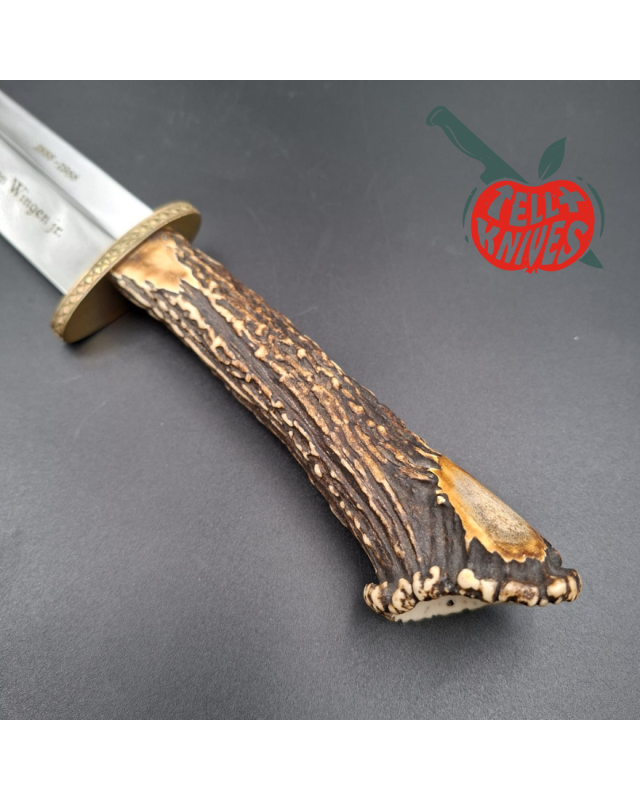 Anton Wingen Jr. 1988 100th Anniversary Limited Edition Mirror polished blade Crown stag handle