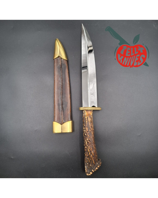Anton Wingen Jr. 1988 100th Anniversary Limited Edition Mirror polished blade Crown stag handle