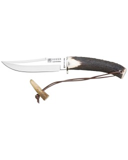 JOKER Luchadera 140mm blade 1.4116 stainless steel stag handle brown leather sheath