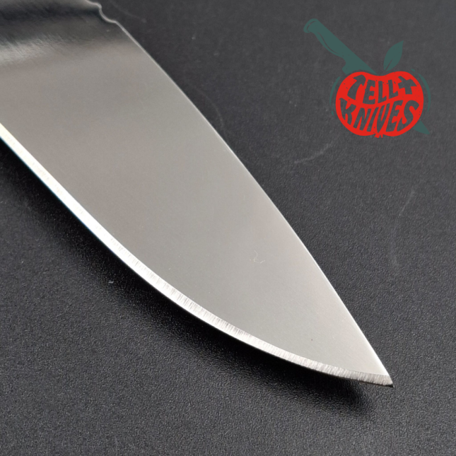 Al Mar 1979-1981 1006 Buzzard AUS6 stainless steel micarta handle brown leather sheath