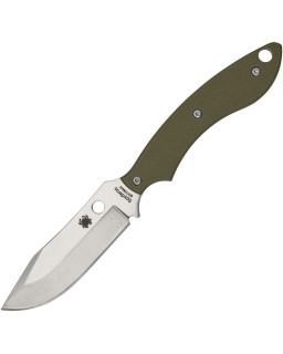 Spyderco Stok Bowie 8Cr13MoV stainless steel blade OD green G10 handle