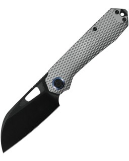 KUNWU Knives Diablo VANAX steel DLC black finish blade Framelock Gray titanium handle