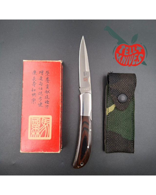 Al Mar 1005 Eagle Talon AUS8 stainless steel micarta handle camo sheath