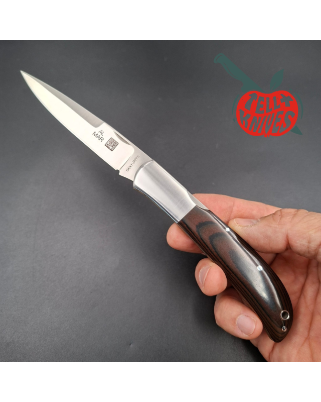Al Mar 1005 Eagle Talon AUS8 stainless steel micarta handle camo sheath