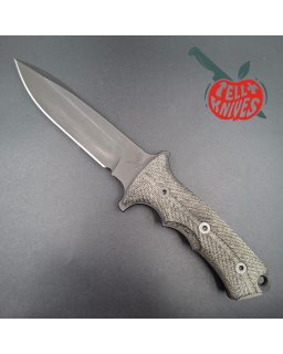 Chris REEVE Harsey Green Beret 5.5 S35V stainless steel DLC black finish micarta handle balistic black Cordura sheath