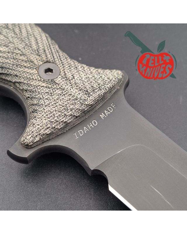 Chris REEVE Harsey Green Beret 5.5 S35V stainless steel DLC black finish micarta handle balistic black Cordura sheath