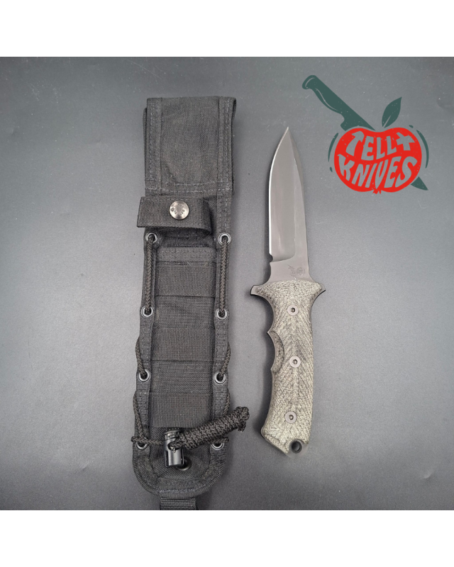 Chris REEVE Harsey Green Beret 5.5 S35V stainless steel DLC black finish micarta handle balistic black Cordura sheath