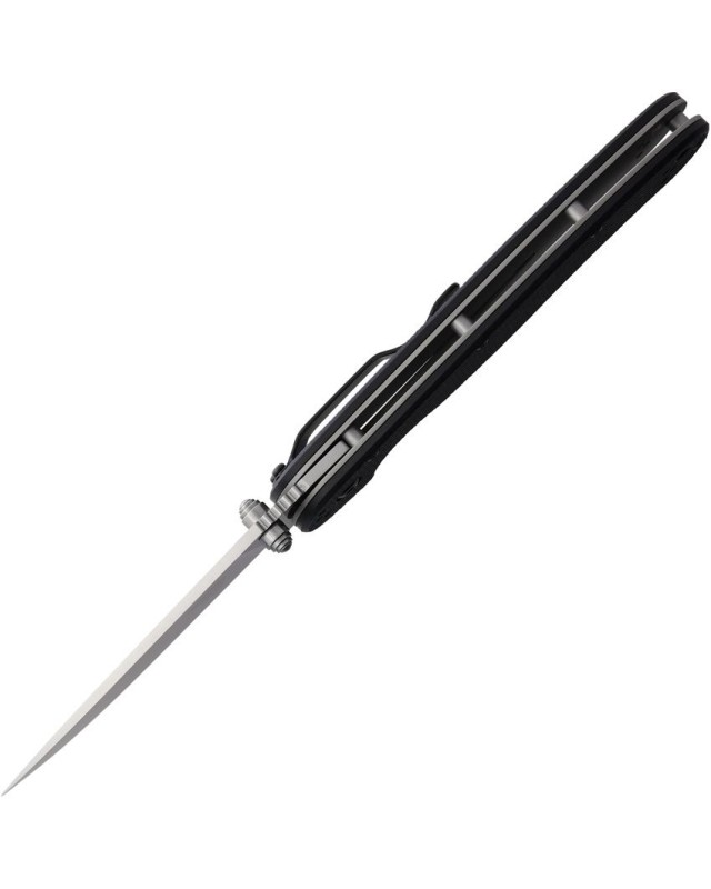 Ontario RAT 1.5 MagnaCut steel drop point satin finish blade Black G10 handle