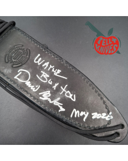 Randall Buxton Fighter Full Tang forged Stainless steel black micarta handle signed brown leather sheath