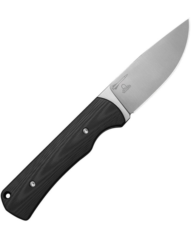 Civivi Jencks Fixed Blade stonewash 14C28N stainless steel Black G10 black kydex sheath