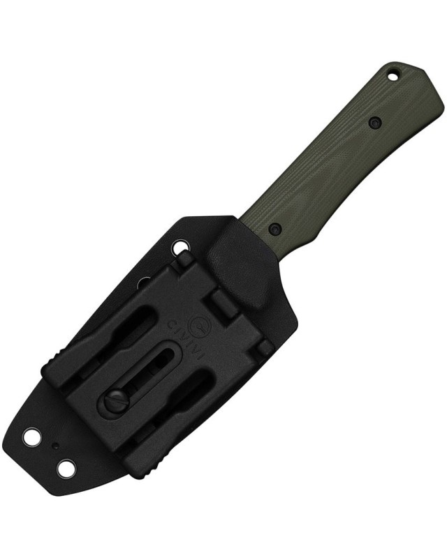 Civivi Jencks Fixed Blade blackwash 14C28N stainless steel OD green G10 black kydex sheath