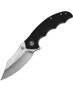Civivi Pentad satin Nitro V steel Bowie blade Black G10 handle flipper linerlock
